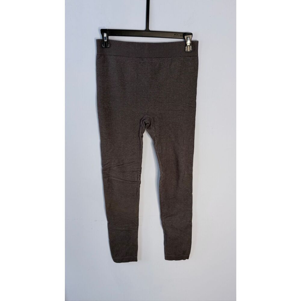 1955 Vintage Gray High Waisted Cotton Blend Stretch Leggings Size Large L